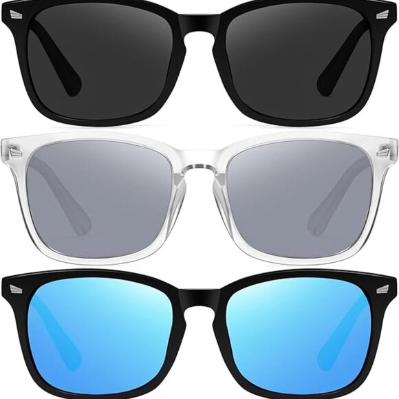 3 Pack Sunglasses for Women Men Vintage Polarized Women Sunglasses main image 5